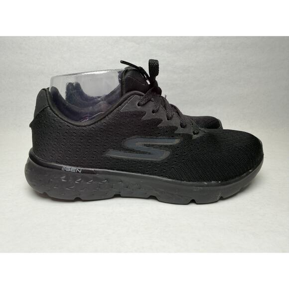 Skechers GoRun 400 Running Sneakers Womens Size 6.5 Black Lace Up Comfort 14804 - Picture 7 of 9